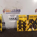LOTE 155 - 03 KIT’S DE GRAMPOS DE PRESSÃO. (NO ESTADO) ATENÇÃO! FAZER A VISITAÇÃO ANTES DE ARREMATAR, NÃO SABEMOS SE FUNCIONA. LEILÃO NÃO TEM GARANTIA E NEM DEVOLUÇÃO, SUJEITO A POSSÍVEIS AVARIAS VISÍVEIS/OCULTAS E/OU AUSÊNCIA DE COMPONENTES.