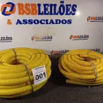LOTE 001 - 02 ROLOS DE MANGUEIRA CORRUGADA. (NO ESTADO) ATENÇÃO! FAZER A VISITAÇÃO ANTES DE ARREMATAR, NÃO SABEMOS SE FUNCIONA. LEILÃO NÃO TEM GARANTIA E NEM DEVOLUÇÃO, SUJEITO A POSSÍVEIS AVARIAS VISÍVEIS/OCULTAS E/OU AUSÊNCIA DE COMPONENTES.