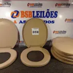 LOTE 059 - 06 ASSENTOS PARA VASO SANITÁRIO. (NO ESTADO) ATENÇÃO! FAZER A VISITAÇÃO ANTES DE ARREMATAR, NÃO SABEMOS SE FUNCIONA. LEILÃO NÃO TEM GARANTIA E NEM DEVOLUÇÃO, SUJEITO A POSSÍVEIS AVARIAS VISÍVEIS/OCULTAS E/OU AUSÊNCIA DE COMPONENTES.