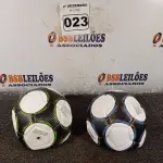 LOTE 023 - 02 BOLAS DE FUTEBOL. (NO ESTADO) ATENÇÃO! FAZER A VISITAÇÃO ANTES DE ARREMATAR, NÃO SABEMOS SE FUNCIONA. LEILÃO NÃO TEM GARANTIA E NEM DEVOLUÇÃO, SUJEITO A POSSÍVEIS AVARIAS VISÍVEIS/OCULTAS E/OU AUSÊNCIA DE COMPONENTES.