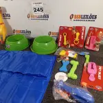 LOTE 245 - 01 KIT DE ACESSÓRIOS PARA PET’S. (NO ESTADO) ATENÇÃO! FAZER A VISITAÇÃO ANTES DE ARREMATAR, NÃO SABEMOS SE FUNCIONA. LEILÃO NÃO TEM GARANTIA E NEM DEVOLUÇÃO, SUJEITO A POSSÍVEIS AVARIAS VISÍVEIS/OCULTAS E/OU AUSÊNCIA DE COMPONENTES.
