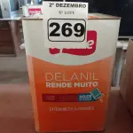 LOTE 269 - 01 LATA DE TINTA IQUINE INTERIORES/EXTERIORES DELANIL RENDE MUITO FOSCO BASE. (NO ESTADO) ATENÇÃO! FAZER A VISITAÇÃO ANTES DE ARREMATAR, NÃO SABEMOS SE FUNCIONA. LEILÃO NÃO TEM GARANTIA E NEM DEVOLUÇÃO, SUJEITO A POSSÍVEIS AVARIAS VISÍVEIS/OCULTAS E/OU AUSÊNCIA DE COMPONENTES.