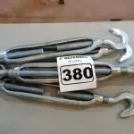 LOTE 380 - 05 ESTICADORES PARA CABO DE AÇO. (NO ESTADO) ATENÇÃO! FAZER A VISITAÇÃO ANTES DE ARREMATAR, NÃO SABEMOS SE FUNCIONA. LEILÃO NÃO TEM GARANTIA E NEM DEVOLUÇÃO, SUJEITO A POSSÍVEIS AVARIAS VISÍVEIS/OCULTAS E/OU AUSÊNCIA DE COMPONENTES.