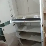 LOTE 394 - 02 ARMÁRIOS BAIXOS E 01 ARMÁRIO ALTO EM MADEIRA INCOMPLETO. (NO ESTADO) ATENÇÃO! FAZER A VISITAÇÃO ANTES DE ARREMATAR, NÃO SABEMOS SE FUNCIONA. LEILÃO NÃO TEM GARANTIA E NEM DEVOLUÇÃO, SUJEITO A POSSÍVEIS AVARIAS VISÍVEIS/OCULTAS E/OU AUSÊNCIA DE COMPONENTES.