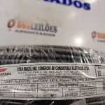 LOTE 150 - 01 ROLO DE CABO FLEXÍVEL 100M 1X10MM NA COR PRETA (NOVO). (NO ESTADO) ATENÇÃO! FAZER A VISITAÇÃO ANTES DE ARREMATAR, NÃO SABEMOS SE FUNCIONA. LEILÃO NÃO TEM GARANTIA E NEM DEVOLUÇÃO, SUJEITO A POSSÍVEIS AVARIAS VISÍVEIS/OCULTAS E/OU AUSÊNCIA DE COMPONENTES.