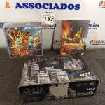 LOTE 137 - 03 JOGOS DE TABULEIRO. (NO ESTADO) ATENÇÃO! FAZER A VISITAÇÃO ANTES DE ARREMATAR, NÃO SABEMOS SE FUNCIONA. LEILÃO NÃO TEM GARANTIA E NEM DEVOLUÇÃO, SUJEITO A POSSÍVEIS AVARIAS VISÍVEIS/OCULTAS E/OU AUSÊNCIA DE COMPONENTES.