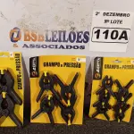 LOTE 110 - 03 KIT’S DE GRAMPOS DE PRESSÃO. (NO ESTADO) ATENÇÃO! FAZER A VISITAÇÃO ANTES DE ARREMATAR, NÃO SABEMOS SE FUNCIONA. LEILÃO NÃO TEM GARANTIA E NEM DEVOLUÇÃO, SUJEITO A POSSÍVEIS AVARIAS VISÍVEIS/OCULTAS E/OU AUSÊNCIA DE COMPONENTES.