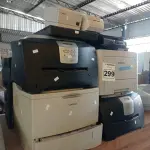 LOTE 299 - 01 LOTE COM VÁRIAS IMPRESSORAS MARCAS E MODELOS DIVERSOS. (NO ESTADO) ATENÇÃO! FAZER A VISITAÇÃO ANTES DE ARREMATAR, NÃO SABEMOS SE FUNCIONA. LEILÃO NÃO TEM GARANTIA E NEM DEVOLUÇÃO, SUJEITO A POSSÍVEIS AVARIAS VISÍVEIS/OCULTAS E/OU AUSÊNCIA DE COMPONENTES.