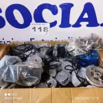 LOTE 118 - 01 – ACESSÓRIOS PARA FOGÃO DIVERSOS (NO ESTADO, NÃO SABEMOS SE FUNCIONA. LEILÃO NÃO TEM GARANTIA E NEM DEVOLUÇÃO, SUJEITO A POSSÍVEIS AVARIAS VISÍVEIS/OCULTAS E/OU AUSÊNCIA DE COMPONENTES)