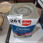 LOTE 261 - 01 LATA DE TINTA IQUINE DIATEX PINTA MAIS 18L FOSCO BASE “P”. (NO ESTADO) ATENÇÃO! FAZER A VISITAÇÃO ANTES DE ARREMATAR, NÃO SABEMOS SE FUNCIONA. LEILÃO NÃO TEM GARANTIA E NEM DEVOLUÇÃO, SUJEITO A POSSÍVEIS AVARIAS VISÍVEIS/OCULTAS E/OU AUSÊNCIA DE COMPONENTES.