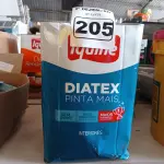 LOTE 205 - 01 LATA DE TINTA IQUINE DIATEX PINTA MAIS 18L NA COR VERDE PISCINA. (NO ESTADO) ATENÇÃO! FAZER A VISITAÇÃO ANTES DE ARREMATAR, NÃO SABEMOS SE FUNCIONA. LEILÃO NÃO TEM GARANTIA E NEM DEVOLUÇÃO, SUJEITO A POSSÍVEIS AVARIAS VISÍVEIS/OCULTAS E/OU AUSÊNCIA DE COMPONENTES.