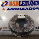 LOTE 140 - 01 ROLO DE CABO FLEXÍVEL 100M 1X10MM NA COR PRETA (NOVO). (NO ESTADO) ATENÇÃO! FAZER A VISITAÇÃO ANTES DE ARREMATAR, NÃO SABEMOS SE FUNCIONA. LEILÃO NÃO TEM GARANTIA E NEM DEVOLUÇÃO, SUJEITO A POSSÍVEIS AVARIAS VISÍVEIS/OCULTAS E/OU AUSÊNCIA DE COMPONENTES.
