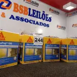 LOTE 244 - 04 CAIXAS DE SIKA TOP-100, REVESTIMENTO IMPERMEABILIZANTE SEMI-FLEXIVEL 4KG. (NO ESTADO) ATENÇÃO! FAZER A VISITAÇÃO ANTES DE ARREMATAR, NÃO SABEMOS SE FUNCIONA. LEILÃO NÃO TEM GARANTIA E NEM DEVOLUÇÃO, SUJEITO A POSSÍVEIS AVARIAS VISÍVEIS/OCULTAS E/OU AUSÊNCIA DE COMPONENTES.