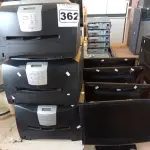 LOTE 362 - 05 IMPRESSORAS LEXMARK E342N E 05 MONITORES MARCAS E MODELOS DIVERSOS PARA RETIRADA DE PEÇAS. (NO ESTADO) ATENÇÃO! FAZER A VISITAÇÃO ANTES DE ARREMATAR, NÃO SABEMOS SE FUNCIONA. LEILÃO NÃO TEM GARANTIA E NEM DEVOLUÇÃO, SUJEITO A POSSÍVEIS AVARIAS VISÍVEIS/OCULTAS E/OU AUSÊNCIA DE COMPONENTES.
