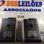 LOTE 235 - 02 RELÓGIOS DE PONTO. (NO ESTADO) ATENÇÃO! FAZER A VISITAÇÃO ANTES DE ARREMATAR, NÃO SABEMOS SE FUNCIONA. LEILÃO NÃO TEM GARANTIA E NEM DEVOLUÇÃO, SUJEITO A POSSÍVEIS AVARIAS VISÍVEIS/OCULTAS E/OU AUSÊNCIA DE COMPONENTES.
