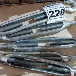LOTE 226 - 05 ESTICADORES PARA CABO DE AÇO. (NO ESTADO) ATENÇÃO! FAZER A VISITAÇÃO ANTES DE ARREMATAR, NÃO SABEMOS SE FUNCIONA. LEILÃO NÃO TEM GARANTIA E NEM DEVOLUÇÃO, SUJEITO A POSSÍVEIS AVARIAS VISÍVEIS/OCULTAS E/OU AUSÊNCIA DE COMPONENTES.
