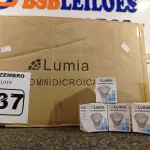 LOTE 237 - 01 LOTE COM APROXIMADAMENTE 80 LÂMPADAS DICROICA 1W 220V. (NO ESTADO) ATENÇÃO! FAZER A VISITAÇÃO ANTES DE ARREMATAR, NÃO SABEMOS SE FUNCIONA. LEILÃO NÃO TEM GARANTIA E NEM DEVOLUÇÃO, SUJEITO A POSSÍVEIS AVARIAS VISÍVEIS/OCULTAS E/OU AUSÊNCIA DE COMPONENTES.
