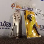 LOTE 055 - 01 ALICATE DECAPADOR DE FIOS E 01 ALICATE DE PRESSÃO. (NO ESTADO) ATENÇÃO! FAZER A VISITAÇÃO ANTES DE ARREMATAR, NÃO SABEMOS SE FUNCIONA. LEILÃO NÃO TEM GARANTIA E NEM DEVOLUÇÃO, SUJEITO A POSSÍVEIS AVARIAS VISÍVEIS/OCULTAS E/OU AUSÊNCIA DE COMPONENTES.