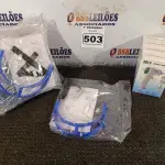LOTE 503 - 04 TERMÔMETROS INFRAVERMELHO E 10 MASCARAS. (NO ESTADO) ATENÇÃO! FAZER A VISITAÇÃO ANTES DE ARREMATAR, NÃO SABEMOS SE FUNCIONA. LEILÃO NÃO TEM GARANTIA E NEM DEVOLUÇÃO, SUJEITO A POSSÍVEIS AVARIAS VISÍVEIS/OCULTAS E/OU AUSÊNCIA DE COMPONENTES.