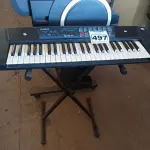 LOTE 497 - 01 TECLADO CASSIO. (NO ESTADO) ATENÇÃO! FAZER A VISITAÇÃO ANTES DE ARREMATAR, NÃO SABEMOS SE FUNCIONA. LEILÃO NÃO TEM GARANTIA E NEM DEVOLUÇÃO, SUJEITO A POSSÍVEIS AVARIAS VISÍVEIS/OCULTAS E/OU AUSÊNCIA DE COMPONENTES.