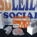 LOTE 333 - 01 - PENDENTE LED FIRST PARA 3 LÂMPADAS 23X25CM CROMO (NO ESTADO, NÃO SABEMOS SE FUNCIONA. LEILÃO NÃO TEM GARANTIA E NEM DEVOLUÇÃO, SUJEITO A POSSÍVEIS AVARIAS VISÍVEIS/OCULTAS E/OU AUSÊNCIA DE COMPONENTES)