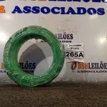 LOTE 265 - 01 ROLO DE CABO FLEXÍVEL 100M 1X4MM NA COR VERDE (NOVO). (NO ESTADO) ATENÇÃO! FAZER A VISITAÇÃO ANTES DE ARREMATAR, NÃO SABEMOS SE FUNCIONA. LEILÃO NÃO TEM GARANTIA E NEM DEVOLUÇÃO, SUJEITO A POSSÍVEIS AVARIAS VISÍVEIS/OCULTAS E/OU AUSÊNCIA DE COMPONENTES.
