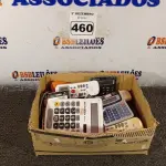 LOTE 460 - 01 LOTE COM CALCULADORAS E CONTROLES DIVERSOS. (NO ESTADO) ATENÇÃO! FAZER A VISITAÇÃO ANTES DE ARREMATAR, NÃO SABEMOS SE FUNCIONA. LEILÃO NÃO TEM GARANTIA E NEM DEVOLUÇÃO, SUJEITO A POSSÍVEIS AVARIAS VISÍVEIS/OCULTAS E/OU AUSÊNCIA DE COMPONENTES.