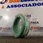 LOTE 190 - 01 ROLO DE CABO FLEXÍVEL 100M 1X2,5MM NA COR VERDE (NOVO). (NO ESTADO) ATENÇÃO! FAZER A VISITAÇÃO ANTES DE ARREMATAR, NÃO SABEMOS SE FUNCIONA. LEILÃO NÃO TEM GARANTIA E NEM DEVOLUÇÃO, SUJEITO A POSSÍVEIS AVARIAS VISÍVEIS/OCULTAS E/OU AUSÊNCIA DE COMPONENTES.