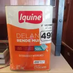 LOTE 498 - 01 LATA DE TINTA IQUINE DELANIL RENDE MUITO 18L FOSCO BASE “P”. (NO ESTADO) ATENÇÃO! FAZER A VISITAÇÃO ANTES DE ARREMATAR, NÃO SABEMOS SE FUNCIONA. LEILÃO NÃO TEM GARANTIA E NEM DEVOLUÇÃO, SUJEITO A POSSÍVEIS AVARIAS VISÍVEIS/OCULTAS E/OU AUSÊNCIA DE COMPONENTES.