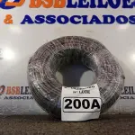 LOTE 200 - 01 ROLO DE CABO FLEXÍVEL 100M 1X10MM NA COR PRETA (NOVO). (NO ESTADO) ATENÇÃO! FAZER A VISITAÇÃO ANTES DE ARREMATAR, NÃO SABEMOS SE FUNCIONA. LEILÃO NÃO TEM GARANTIA E NEM DEVOLUÇÃO, SUJEITO A POSSÍVEIS AVARIAS VISÍVEIS/OCULTAS E/OU AUSÊNCIA DE COMPONENTES.