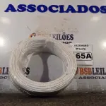 LOTE 165 - 01 ROLO DE CABO FLEXÍVEL 100M 1X2,5MM NA COR BRANCA (NOVO). (NO ESTADO) ATENÇÃO! FAZER A VISITAÇÃO ANTES DE ARREMATAR, NÃO SABEMOS SE FUNCIONA. LEILÃO NÃO TEM GARANTIA E NEM DEVOLUÇÃO, SUJEITO A POSSÍVEIS AVARIAS VISÍVEIS/OCULTAS E/OU AUSÊNCIA DE COMPONENTES.