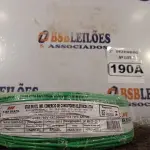 LOTE 190 - 01 ROLO DE CABO FLEXÍVEL 100M 1X2,5MM NA COR VERDE (NOVO). (NO ESTADO) ATENÇÃO! FAZER A VISITAÇÃO ANTES DE ARREMATAR, NÃO SABEMOS SE FUNCIONA. LEILÃO NÃO TEM GARANTIA E NEM DEVOLUÇÃO, SUJEITO A POSSÍVEIS AVARIAS VISÍVEIS/OCULTAS E/OU AUSÊNCIA DE COMPONENTES.