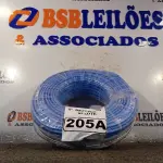 LOTE 205 - 01 ROLO DE CABO FLEXÍVEL 100M 1X10MM NA COR AZUL (NOVO). (NO ESTADO) ATENÇÃO! FAZER A VISITAÇÃO ANTES DE ARREMATAR, NÃO SABEMOS SE FUNCIONA. LEILÃO NÃO TEM GARANTIA E NEM DEVOLUÇÃO, SUJEITO A POSSÍVEIS AVARIAS VISÍVEIS/OCULTAS E/OU AUSÊNCIA DE COMPONENTES.