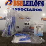 LOTE 504 - 04 TERMÔMETROS INFRAVERMELHO E 10 MASCARAS. (NO ESTADO) ATENÇÃO! FAZER A VISITAÇÃO ANTES DE ARREMATAR, NÃO SABEMOS SE FUNCIONA. LEILÃO NÃO TEM GARANTIA E NEM DEVOLUÇÃO, SUJEITO A POSSÍVEIS AVARIAS VISÍVEIS/OCULTAS E/OU AUSÊNCIA DE COMPONENTES.