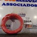 LOTE 280 - 01 ROLO DE CABO FLEXÍVEL 100M 1X2,5MM NA COR VERMELHA (NOVO). (NO ESTADO) ATENÇÃO! FAZER A VISITAÇÃO ANTES DE ARREMATAR, NÃO SABEMOS SE FUNCIONA. LEILÃO NÃO TEM GARANTIA E NEM DEVOLUÇÃO, SUJEITO A POSSÍVEIS AVARIAS VISÍVEIS/OCULTAS E/OU AUSÊNCIA DE COMPONENTES.