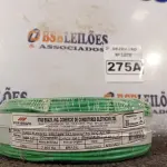 LOTE 275 - 01 ROLO DE CABO FLEXÍVEL 100M 1X2,5MM NA COR VERDE (NOVO). (NO ESTADO) ATENÇÃO! FAZER A VISITAÇÃO ANTES DE ARREMATAR, NÃO SABEMOS SE FUNCIONA. LEILÃO NÃO TEM GARANTIA E NEM DEVOLUÇÃO, SUJEITO A POSSÍVEIS AVARIAS VISÍVEIS/OCULTAS E/OU AUSÊNCIA DE COMPONENTES.