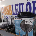 LOTE 463 - 02 – VENTILADORES MONDIAL (NO ESTADO, NÃO SABEMOS SE FUNCIONA. LEILÃO NÃO TEM GARANTIA E NEM DEVOLUÇÃO, SUJEITO A POSSÍVEIS AVARIAS VISÍVEIS/OCULTAS E/OU AUSÊNCIA DE COMPONENTES)