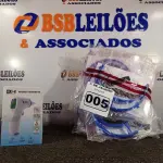 LOTE 005 - 10 MÁSCARAS DE PROTEÇÃO E 04 TERMÔMETROS INFRAVERMELHO. (NO ESTADO) ATENÇÃO! FAZER A VISITAÇÃO ANTES DE ARREMATAR, NÃO SABEMOS SE FUNCIONA. LEILÃO NÃO TEM GARANTIA E NEM DEVOLUÇÃO, SUJEITO A POSSÍVEIS AVARIAS VISÍVEIS/OCULTAS E/OU AUSÊNCIA DE COMPONENTES.