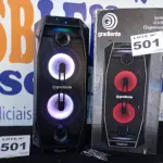 LOTE 501 - 01 - CAIXA AMPLIFICADA GRADIENTE GCA-102 ELEGANCE 500W (NO ESTADO, NÃO SABEMOS SE FUNCIONA. LEILÃO NÃO TEM GARANTIA E NEM DEVOLUÇÃO, SUJEITO A POSSÍVEIS AVARIAS VISÍVEIS/OCULTAS E/OU AUSÊNCIA DE COMPONENTES)