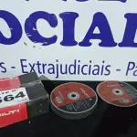LOTE 564 - 25 - DISCOS DE CORTE METAL HILTI AC-D UP 230 (APROXIMADAMENTE) (NO ESTADO, NÃO SABEMOS SE FUNCIONA. LEILÃO NÃO TEM GARANTIA E NEM DEVOLUÇÃO, SUJEITO A POSSÍVEIS AVARIAS VISÍVEIS/OCULTAS E/OU AUSÊNCIA DE COMPONENTES)
