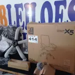 LOTE 414 - 01 - CADEIRA PARA ESCRITÓRIO X5 RETRÁTIL TELADA KESH (NO ESTADO, NÃO SABEMOS SE FUNCIONA. LEILÃO NÃO TEM GARANTIA E NEM DEVOLUÇÃO, SUJEITO A POSSÍVEIS AVARIAS VISÍVEIS/OCULTAS E/OU AUSÊNCIA DE COMPONENTES)