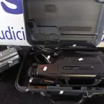 LOTE 436 - 02 FILMADORAS SENDO UMA PANASONIC E A OUTRA JVC (NO ESTADO) ATENÇÃO! FAZER A VISITAÇÃO ANTES DE ARREMATAR, NÃO SABEMOS SE FUNCIONA. LEILÃO NÃO TEM GARANTIA E NEM DEVOLUÇÃO, SUJEITO A POSSÍVEIS AVARIAS VISÍVEIS/OCULTAS E/OU AUSÊNCIA DE COMPONENTES.