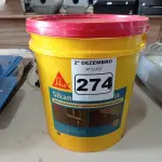 LOTE 274 - 01 BALDE DE SIKANOL ALVENARIA, ADITIVO PLASTIFICANTE PARA ARGAMASSA DE ASSENTAMENTO E REBOCO 18L. (NO ESTADO) ATENÇÃO! FAZER A VISITAÇÃO ANTES DE ARREMATAR, NÃO SABEMOS SE FUNCIONA. LEILÃO NÃO TEM GARANTIA E NEM DEVOLUÇÃO, SUJEITO A POSSÍVEIS AVARIAS VISÍVEIS/OCULTAS E/OU AUSÊNCIA DE COMPONENTES.