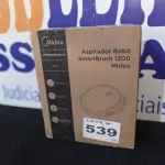 LOTE 539 - 01 - ASPIRADOR ROBÔ SMARTBRUSH 1200 MIDEA BRANCO (NO ESTADO, NÃO SABEMOS SE FUNCIONA. LEILÃO NÃO TEM GARANTIA E NEM DEVOLUÇÃO, SUJEITO A POSSÍVEIS AVARIAS VISÍVEIS/OCULTAS E/OU AUSÊNCIA DE COMPONENTES)