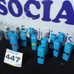 LOTE 447 - 17 - GARRAFAS DE TINTA PARA IMPRESSORAS EPSON (NO ESTADO, NÃO SABEMOS SE FUNCIONA. LEILÃO NÃO TEM GARANTIA E NEM DEVOLUÇÃO, SUJEITO A POSSÍVEIS AVARIAS VISÍVEIS/OCULTAS E/OU AUSÊNCIA DE COMPONENTES)