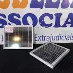 LOTE 397 - 02 PAINÉIS SOLARES 18V 10W. (NO ESTADO) ATENÇÃO! FAZER A VISITAÇÃO ANTES DE ARREMATAR, NÃO SABEMOS SE FUNCIONA. LEILÃO NÃO TEM GARANTIA E NEM DEVOLUÇÃO, SUJEITO A POSSÍVEIS AVARIAS VISÍVEIS/OCULTAS E/OU AUSÊNCIA DE COMPONENTES.
