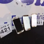 LOTE 421 - 02 - CELULAR SAMSUNG S7 – 01 CELULAR SAMSUNG S6 (NO ESTADO, NÃO SABEMOS SE FUNCIONA. LEILÃO NÃO TEM GARANTIA E NEM DEVOLUÇÃO, SUJEITO A POSSÍVEIS AVARIAS VISÍVEIS/OCULTAS E/OU AUSÊNCIA DE COMPONENTES)