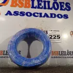 LOTE 225 - 01 ROLO DE CABO FLEXÍVEL 100M 1X4MM NA COR AZUL(NOVO). (NO ESTADO) ATENÇÃO! FAZER A VISITAÇÃO ANTES DE ARREMATAR, NÃO SABEMOS SE FUNCIONA. LEILÃO NÃO TEM GARANTIA E NEM DEVOLUÇÃO, SUJEITO A POSSÍVEIS AVARIAS VISÍVEIS/OCULTAS E/OU AUSÊNCIA DE COMPONENTES.