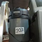 LOTE 103 - 01 ASPIRADOR DE PÓ MARCA KARCHER NT 20/1 220V. (NO ESTADO) ATENÇÃO! FAZER A VISITAÇÃO ANTES DE ARREMATAR, NÃO SABEMOS SE FUNCIONA. LEILÃO NÃO TEM GARANTIA E NEM DEVOLUÇÃO, SUJEITO A POSSÍVEIS AVARIAS VISÍVEIS/OCULTAS E/OU AUSÊNCIA DE COMPONENTES.