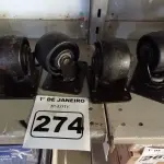 LOTE 274 - 04 ROLDANAS. (NO ESTADO) ATENÇÃO! FAZER A VISITAÇÃO ANTES DE ARREMATAR, NÃO SABEMOS SE FUNCIONA. LEILÃO NÃO TEM GARANTIA E NEM DEVOLUÇÃO, SUJEITO A POSSÍVEIS AVARIAS VISÍVEIS/OCULTAS E/OU AUSÊNCIA DE COMPONENTES.